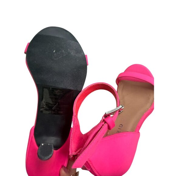 TORRID Pink Ankle Strap Sandals Heels Size 8 Wide - Picture 2 of 13